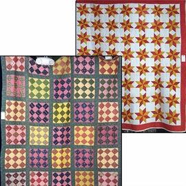 Linens Quilt2 Block Squares Stars Patterns