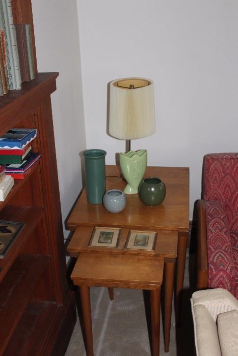 nesting table and 2 small wallace nuttings