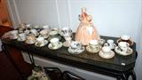 Glenda the good witch cookie jar and collectable cup and saucers