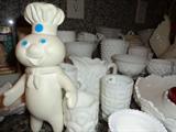 Pillsbury Doughboy and Milk glass collection
