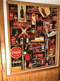 Unusual 3 ft. x 3 ft. Coca-Cola poster (puzzle)
