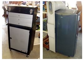 Tool chest on wheels, LG portable air conditioner