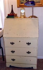 Vintage Drop-front Desk Dresser, Shabby Chic