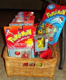 Vintage, Pokeman, Ball Blaster, Battle Figures, Sliders, Pull Backs, Pikachu