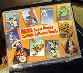 Marvel Comics, DC, Super Heroes, USPS, Postal Collector Panels, Postal Commemorative Society, 22kt gold foiled