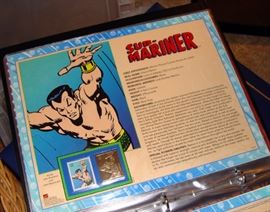 Marvel Comics, DC, Super Heroes, USPS, Postal Collector Panels, Postal Commemorative Society, 22kt gold foiled