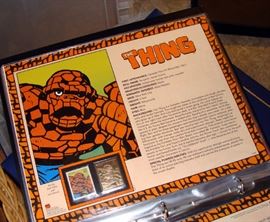 Marvel Comics, DC, Super Heroes, USPS, Postal Collector Panels, Postal Commemorative Society, 22kt gold foiled