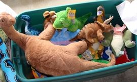 New, vintage, stuffed animal, plush, Dinosaur