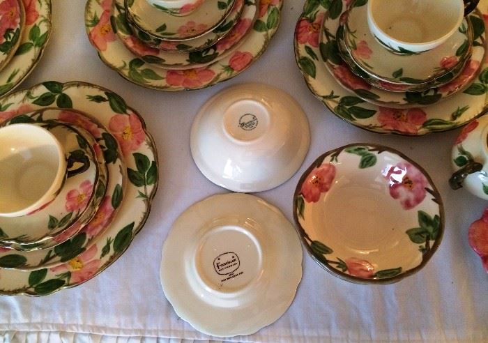 Franciscan Desert Rose Dishes & Serving Pieces: Most w/Brown Logo, Some w/Green