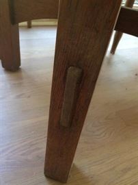 Detail on 1902 Unmarked Stickley Table