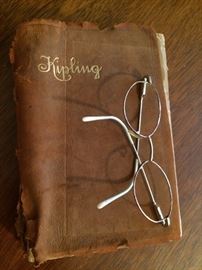 Soft Leather Cover of Poems of Rudyard Kipling Thomas Crowell NY Publisher.
