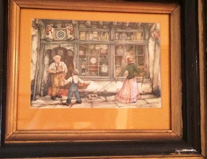 One of a pair of Anton Pieck Prints
