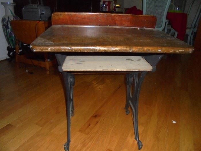 Antique school desk