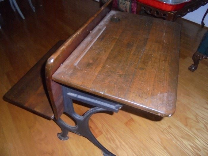 Antique school desk