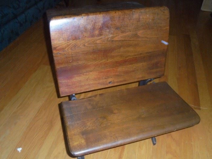 Antique school desk