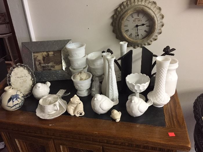 Milk Glass and other home decor