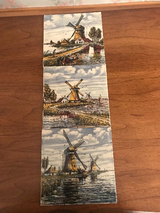 Hand painted tiles from Holland