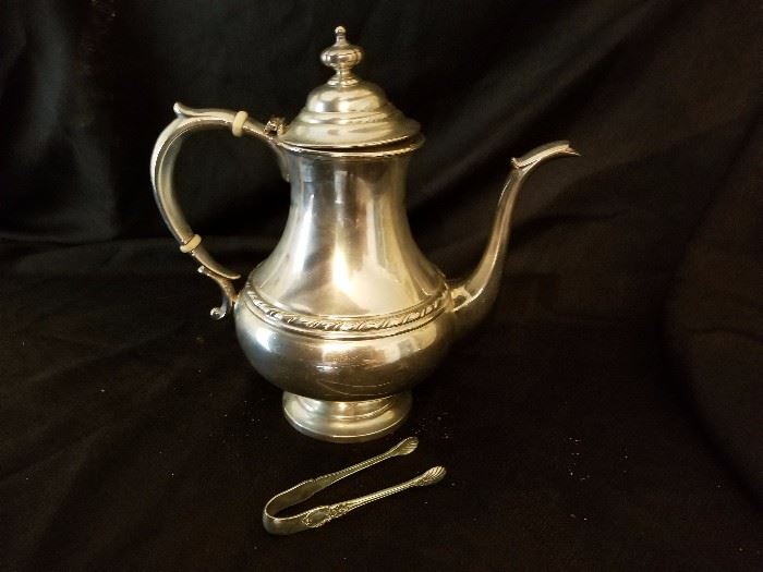 Sterling silver tea pot