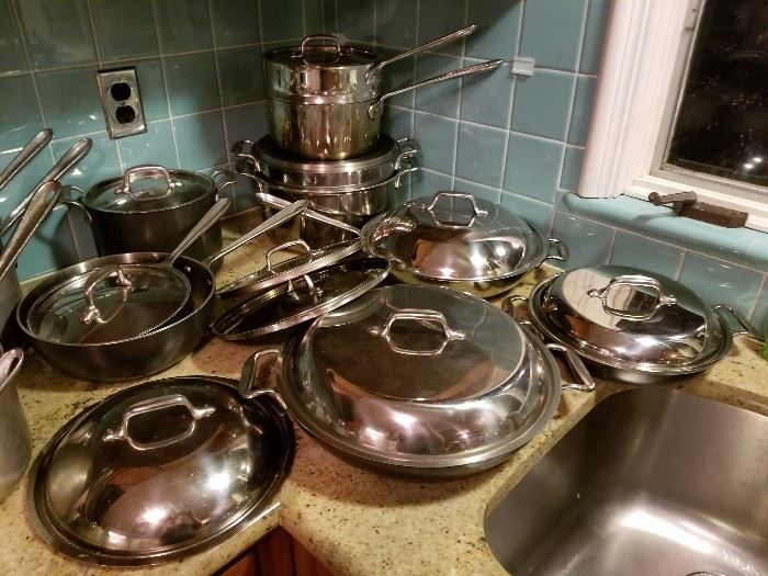 William Sonoma all clad pots and pans 