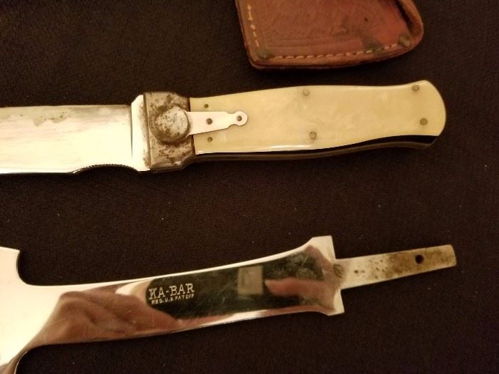 KA Bar Hatchet and knife set 