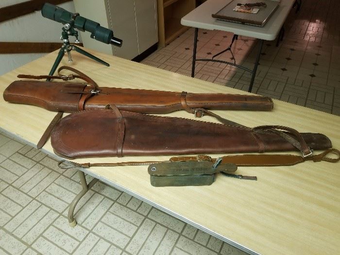 Leather gun cases