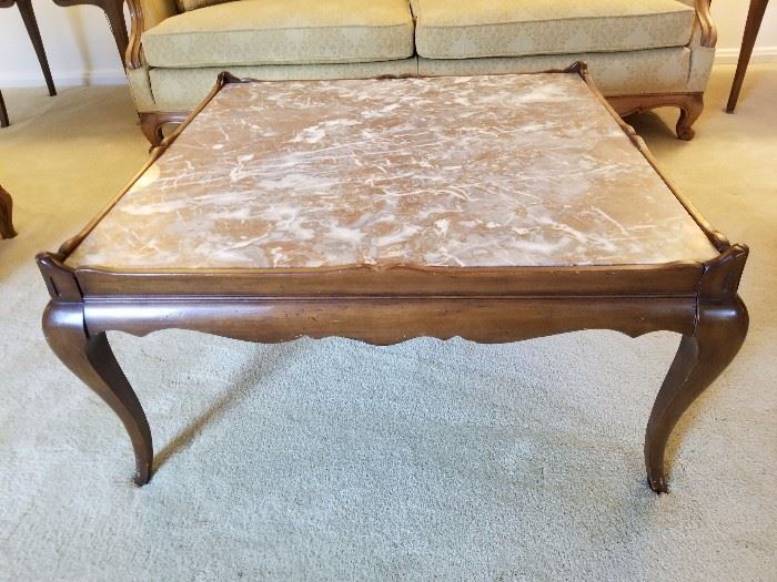 marble top cocktail table