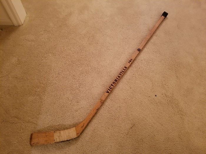Autographed hockey stick vintage