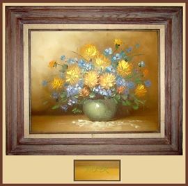 Attractive Framed Signed Oil Painting 