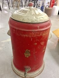 Unusual Vintage Metal Water Cooler with Retro Pin up girls 