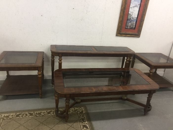 Quality Vintage End tables , coffee table and sofa table 