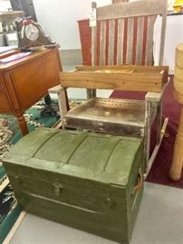 Patterned Tin Trunk 