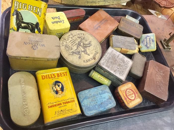 Collection of Antique Tins