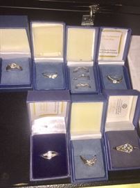 Sterling Silver Rings still in the box