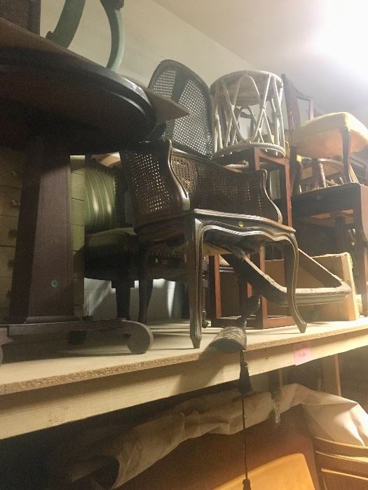 Assorted small tables & chairs 
