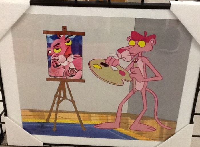 Pink Panther as an artist