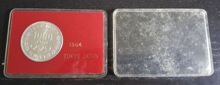 HPT076 1000 Yen 1964 Japan .925 Silver Coin
