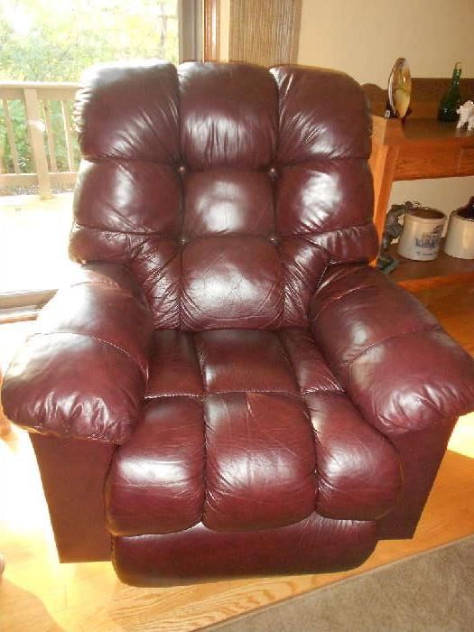 Leather Lazy boy recliner