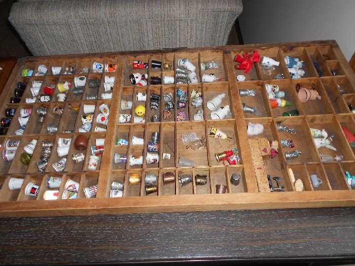 Collection of over 200 thimbles