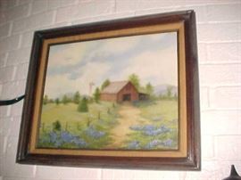 Bluebonnet Oil Painting 