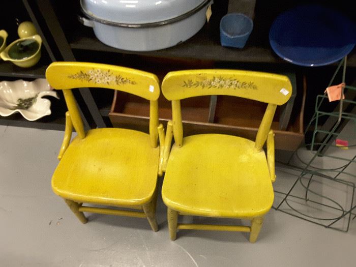 Vintage children's chairs