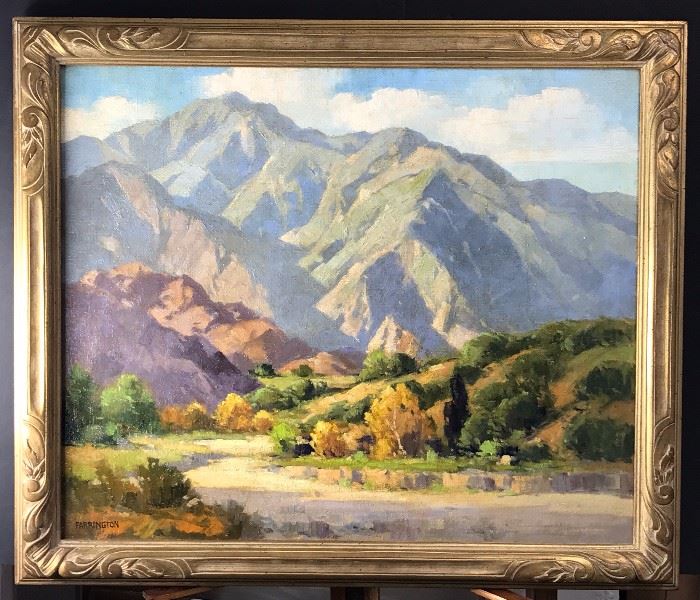 Palm Desert, Oil on canvas, 24 x 30 in. circa 1925