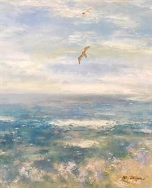 Ocean Birds, oil on canvas, 18 x 22 in.