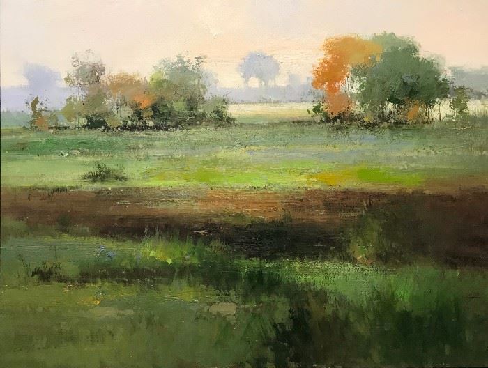 Clifton, Transcendental Landscape, oil on canvas, 36 x 48 in.