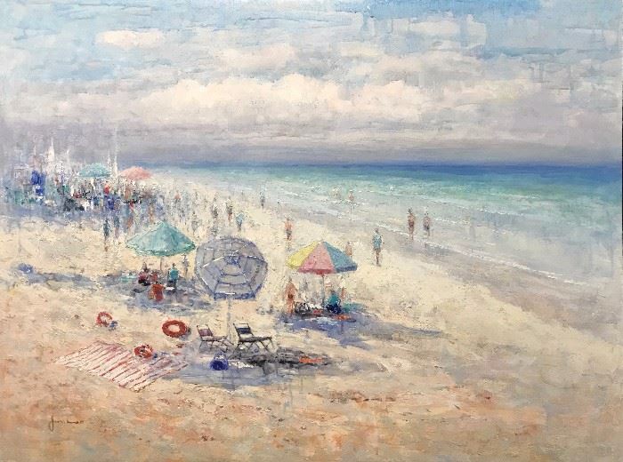 Beach, oil on canvas, 36 x 48 in.