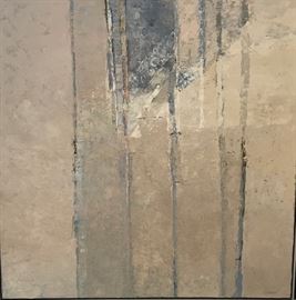Urban Cueni, Swiss Abstract I, oil on canvas, 49 x 49 in., c. 1975