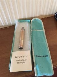 Vintage Tiffany Sterling Sliver Flashlight