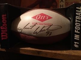 Grant Wistrom signed football
