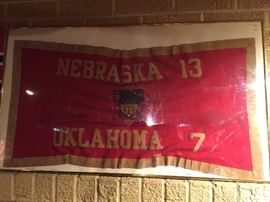 1939 Nebraska vs Oklahoma Game Flag