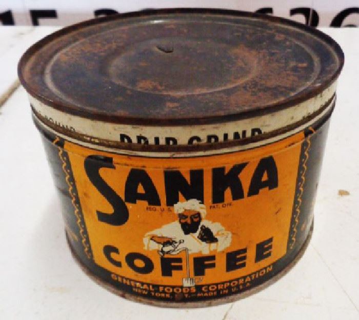 Vintage Sanka Coffee Tin 