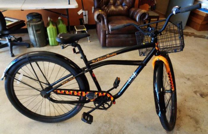 Fat Tire Men's Bicycle with Basket